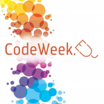 Plakat reklamujący Code Week.